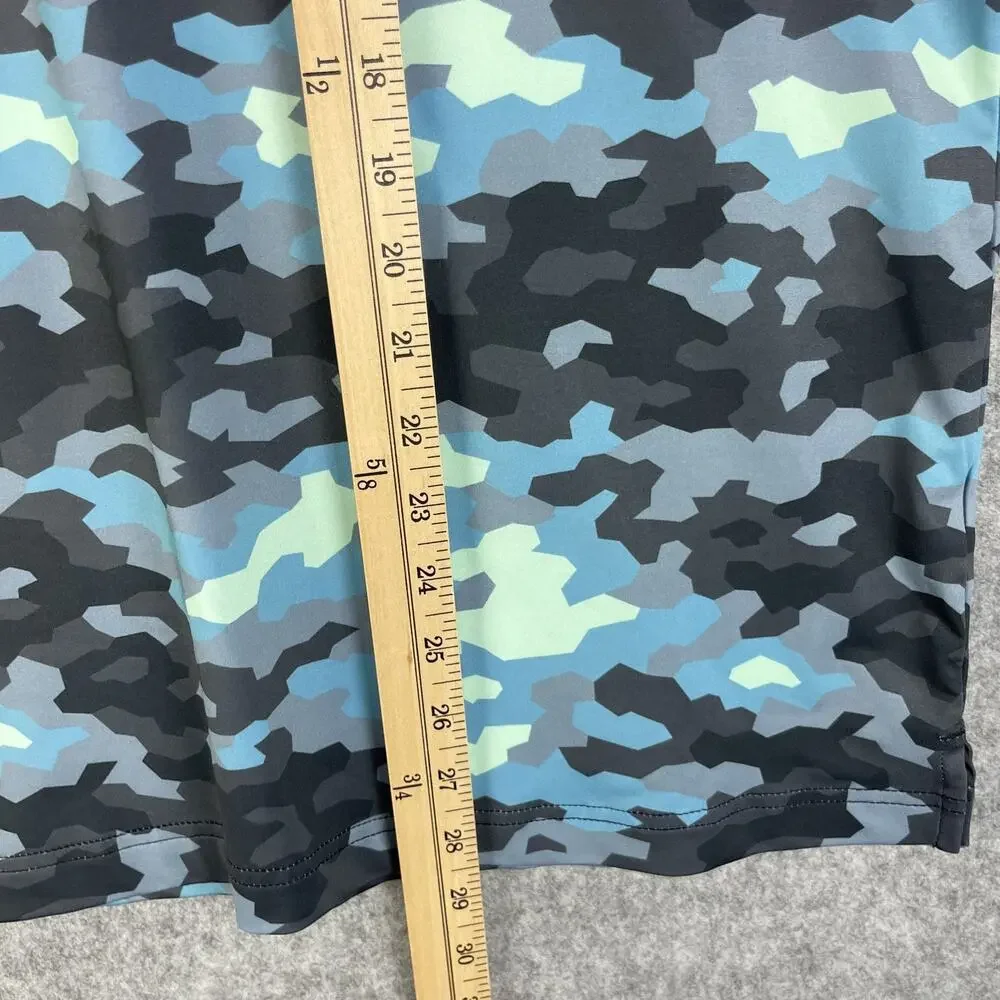 Sunday Swagger Golf Polo Shirt Mens XL Blue Camo Short Sleeve Performance - Picture 8 of 12